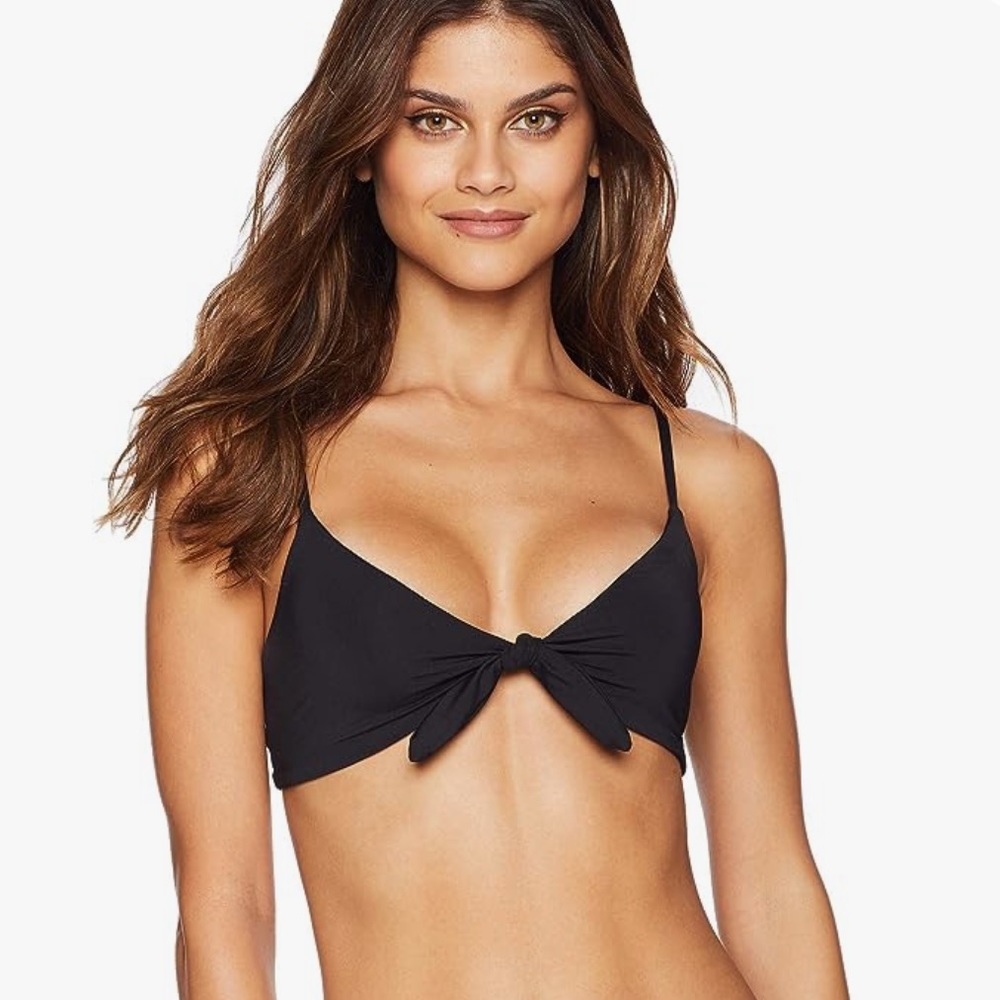 L*Space Flashback Bikini Top - Black - Size Large
